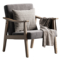 Alden Design Mid-Century Modern Accent Chair - Кресла - 3D модель - фото 2