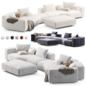Minotti Yves Modular Sofa - Диваны - 3D модель