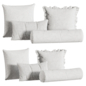 Декоративные подушки / Decorative Pillows 022 - Подушки - 3D модель - фото 4