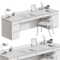 Workplace Office Furniture 04 - Офисная мебель - 3D модель - фото 7