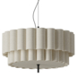 Stewart Modern Scalloped Linen Pendant Light - Подвесной - 3D модель