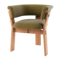 CB2 Klub Olive Green Velvet Dining Chair - Стулья - 3D модель