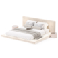 Cesar Suede Fabric Contemporary Minimalist Bed Frame - Кровати - 3D модель - фото 7