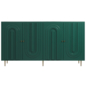 Modern Blue Lacquered 4 Door Cabinet Storage Sideboard - Тумбы, комоды - 3D модель - фото 3
