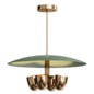 Mid Century Antique 4 Light Modern Raw Brass Pendan - Подвесной - 3D модель