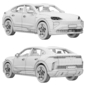 Porsche Cayenne Turbo Coupe Electric 2027 - Наземный транспорт - 3D модель - фото 6