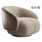 Camie Swivel Lounge Chair - Кресла - 3D модель