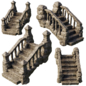 Stone Entrance Staircase - Natural Stone set 008 - Детали окружающей среды - 3D модель