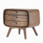 Retrocurve Solid Wood Side Table - Тумбы, комоды - 3D модель - фото 2