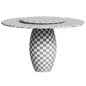 Didier Slate Dining Table - Столы - 3D модель - фото 3