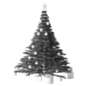 Christmas tree with round ornaments and gifts - 01 - Другие предметы интерьера - 3D модель - фото 7