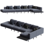 Surface Pre configured Sofa Setup 5 - Диваны - 3D модель