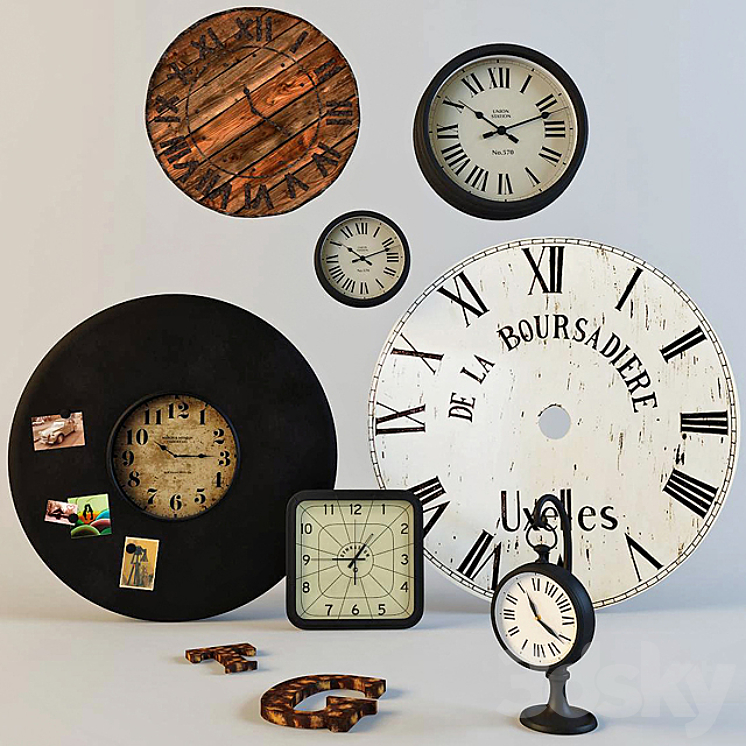 Pottery Barn Watches & Clocks 3D model