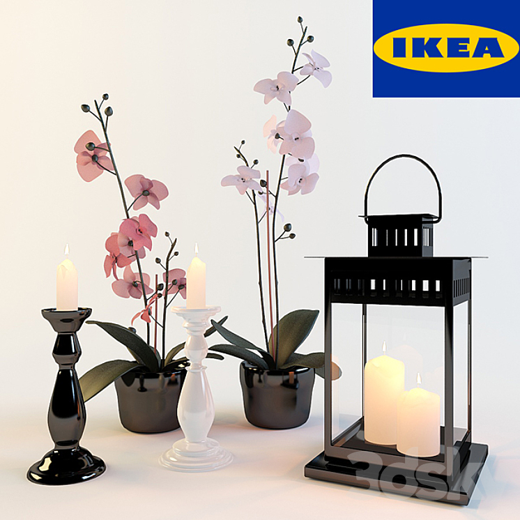 Decorative set of IKEA Other decorative objects 3D model