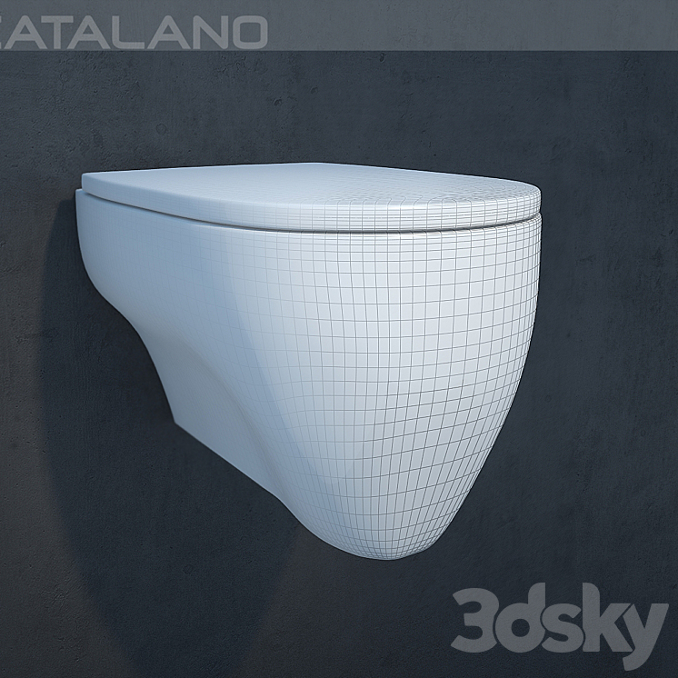 CATALANO Muse Toilet and Bidet 3D model