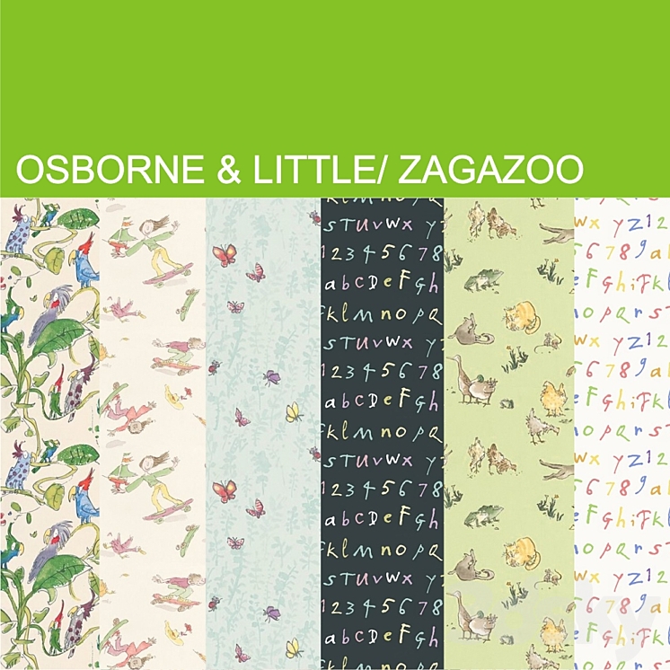 Osborne Little Zagazoo, & Wall covering 3D model