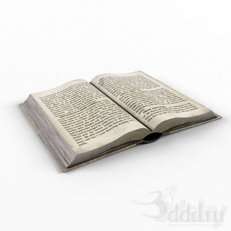 Open book - Books - 3D model