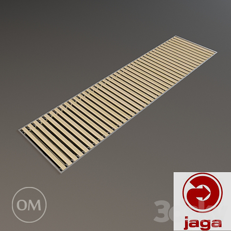 Jaga MINI CANAL B26 WOOD Radiator 3D model