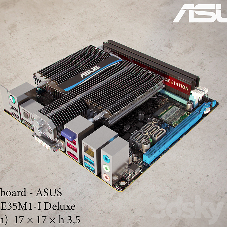 ASUS E35M1I Deluxe PC & other electronics 3D model