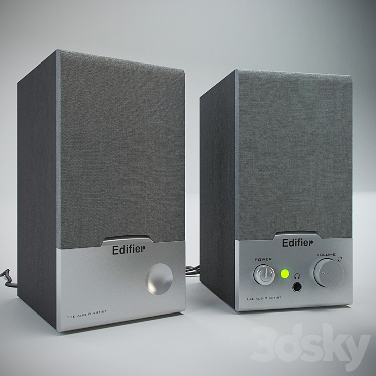 Speakers Edifier R18 USB Black - Audio tech - 3D model