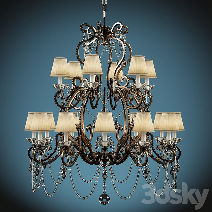 Ralph Lauren adriana chandelier - Pendant light - 3D model