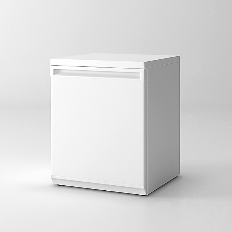 Mini fridge - Kitchen appliance - 3D model