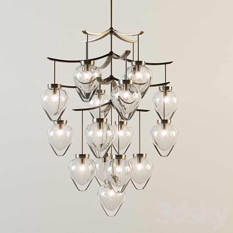 Chandelier Pendant light 3D model