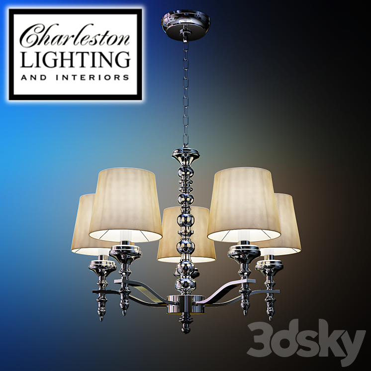 Chandelier / Charleston lighting / 019957 Pendant light 3D model