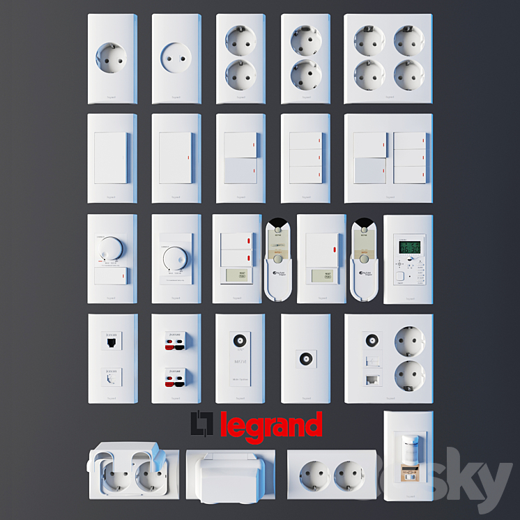 Legrand zunis - Miscellaneous - 3D model