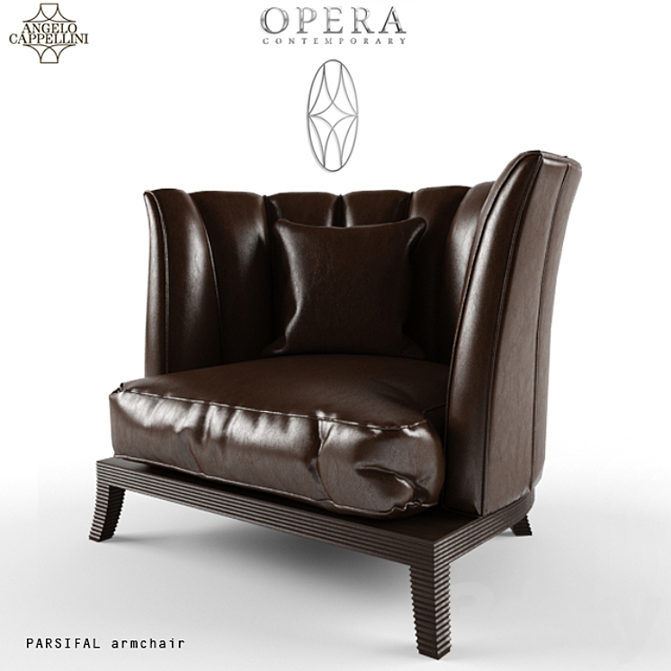 CAPPELLINI OPERA PARSIFAL armchair - Arm chair - 3D model