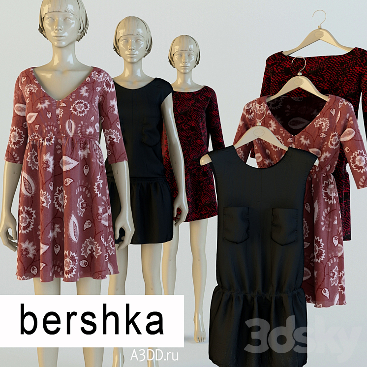 Bershka Dress in Beige