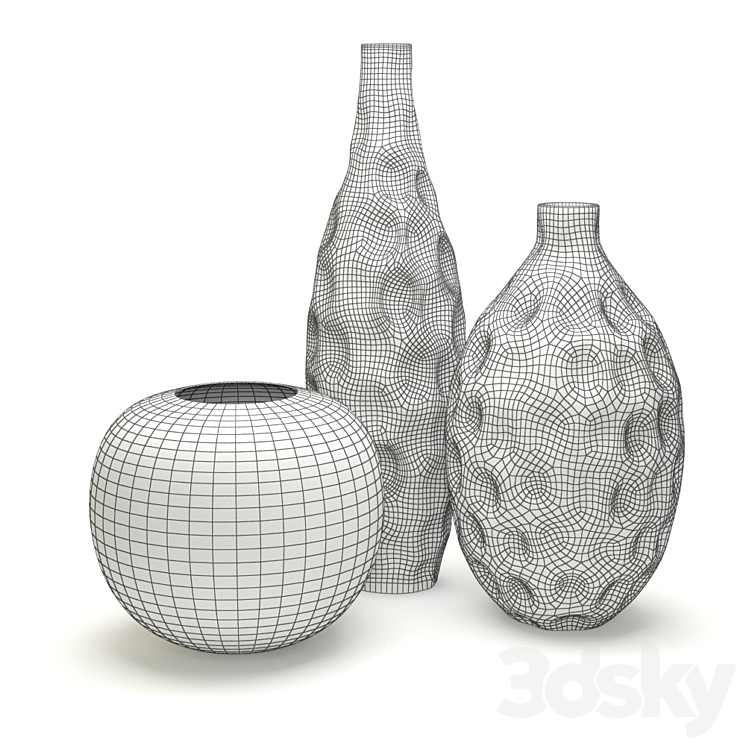 Achat VASE MESSAGE ENSEMBLE 3 PIÈCES (HOFF5037) en gros