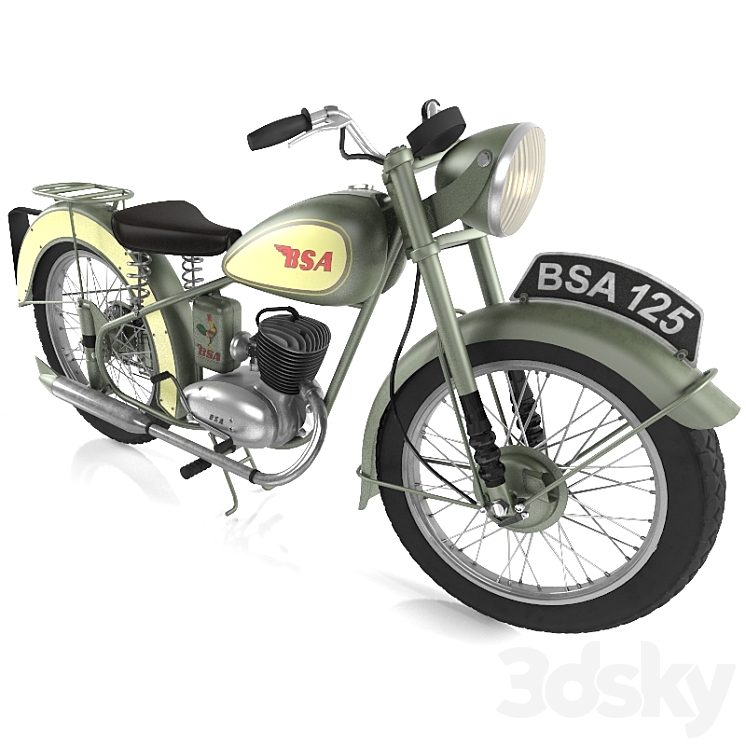 BSA Bantam D1 Transport 3D model