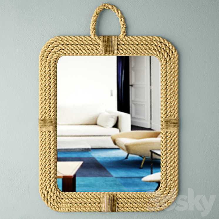 Aspen Rectangular Mirror / Jeffan Mirror 3D model