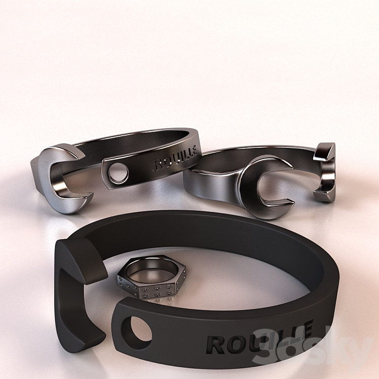 Wrench Bracelet - Miscellaneous - 3D model
