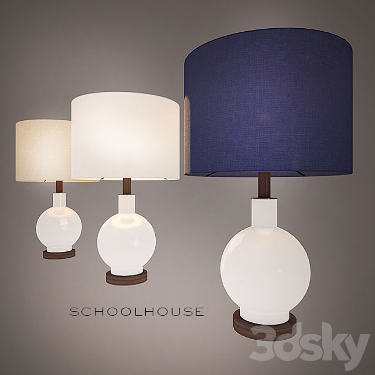 Schoolhouse table lamp top