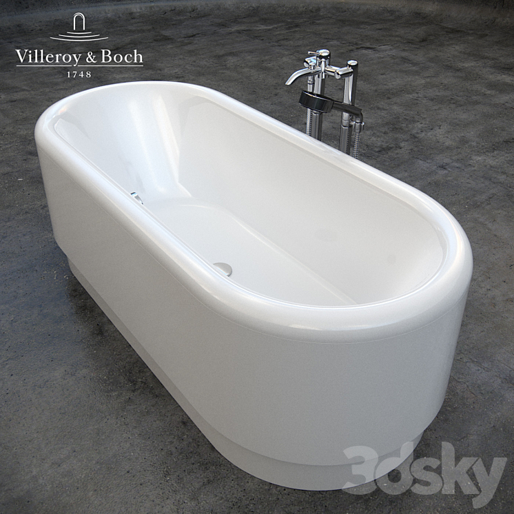 Bathroom faucet Nexion Source. Villeroy & Boch Bathtub 3D model