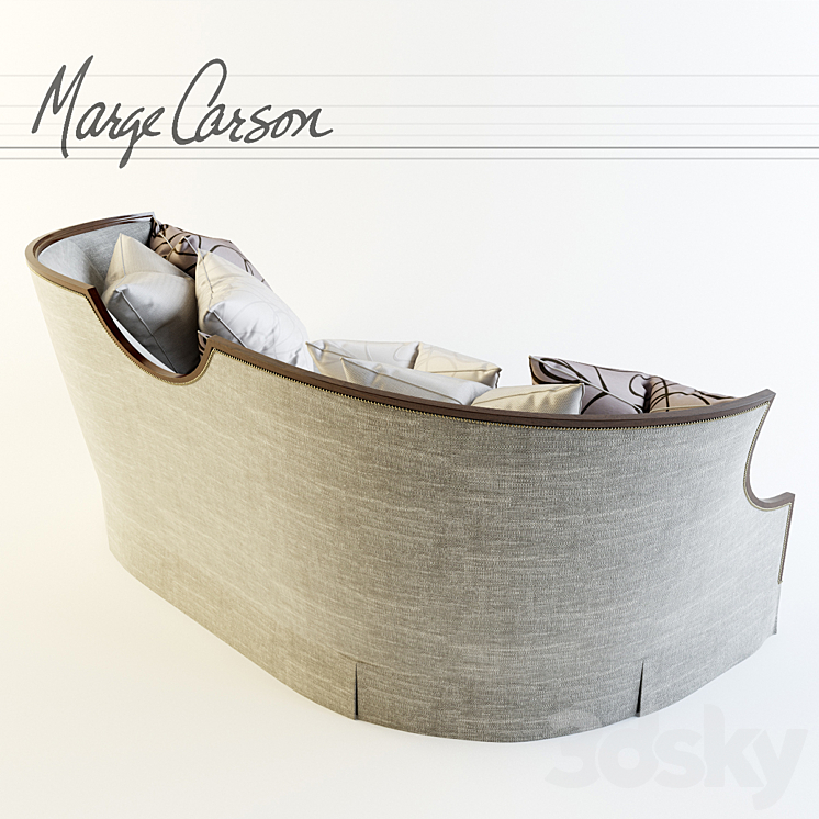 Marge Carson_Luna Sofa Sofa 3D model