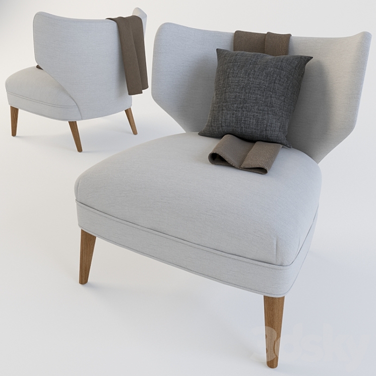 Retro wing chair top