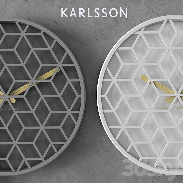 clock karlsson discrete Watches & Clocks 3D model
