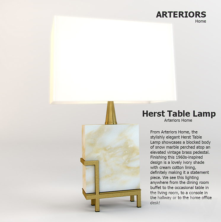 Arteriors table lamps top