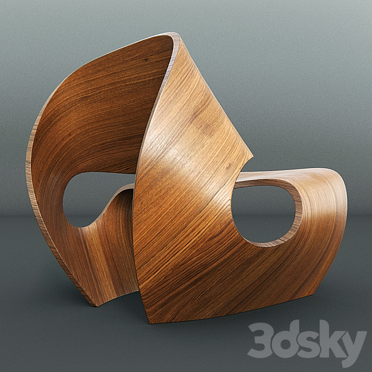 Cowrie Chair by Made In Ratio Arm chair 3D model