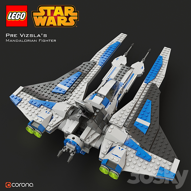 Lego pre vizsla's online mandalorian fighter