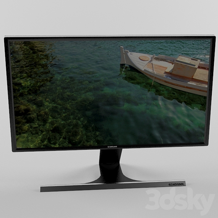Samsung S24D590L - PC & other electronics - 3D model