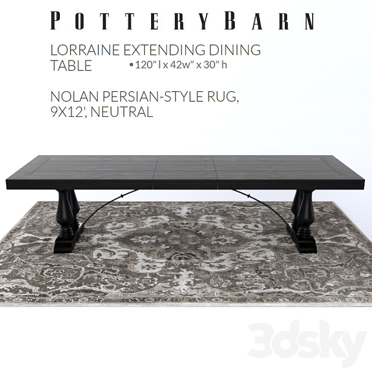 Pottery barn shop nolan table