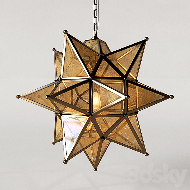 Olivia star pendant clearance light