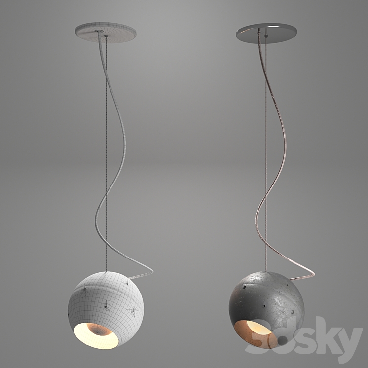 Cosmorelax Moon - Pendant light - 3D model