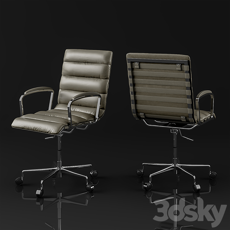 oviedo leather desk chair Chair 3D model