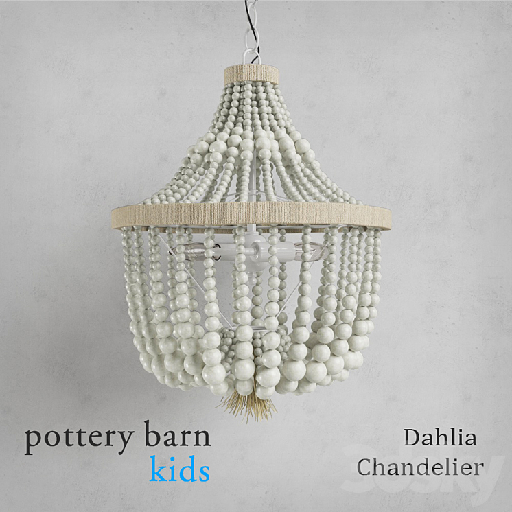 Pottery Barn Kids Dahlia Chandelier Pendant light 3D model