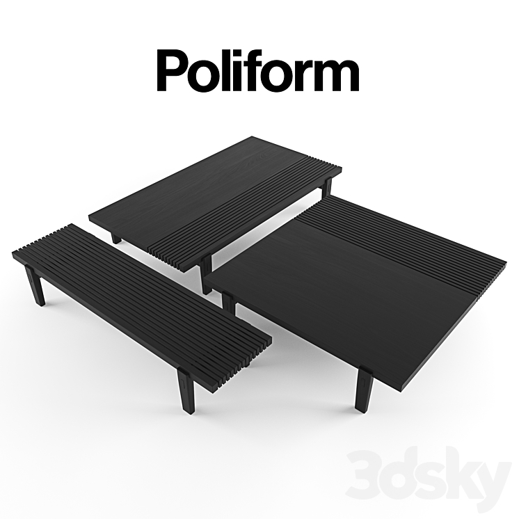 POLIFORM Home hotel - Table - 3D model